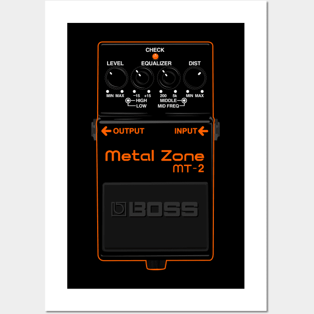 Metal Zone MT-2 Pedal Wall Art by dcescott